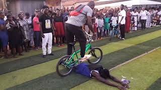 BICYCLE RIDER DANCE OWUO FROM NANA TABIRI GYANSAH SUNYANI ODUMASE [upl. by Pilihp]