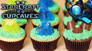 STARCRAFT MINERAL CUPCAKES  NERDY NUMMIES [upl. by Nala]