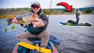 Unexpected Kayak Bass Tournament Against a Stranger at the Lake [upl. by Burkhard]