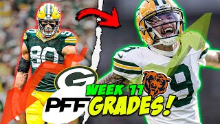 Reacting to Packers PFF Grades in the WIN vs the BEARS [upl. by Atteras]