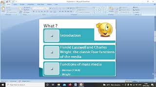 Lesson 1  Introduction to functionalism Theory of Mass media [upl. by Groveman]