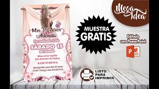 Como Hacer Una Invitacion de 15 Años Virtual [upl. by Tnafni436]