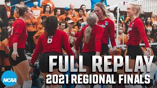 Nebraska vs Texas 2021 NCAA volleyball regional final  FULL REPLAY [upl. by Poliard]