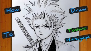 How to Draw Toshiro Hitsugaya  Easy step by step anime Drawing  Toshiro Hitsugaya Drawing [upl. by Grinnell]