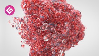 Particle Advection Blob  C4D  XParticles Tutorial Free Project [upl. by Beuthel]