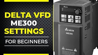 DELTA VFD ME 300 Parameters settings in Hindi [upl. by Eanat]