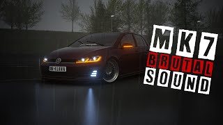 Golf 7R BRUTAL AKRAPOVIC Exhaust Pops N Bangs  ASSETOCORSA [upl. by Aruat]