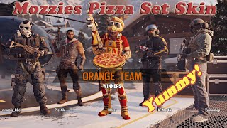 Mozzie Pizza Skin Party Set Operator MVP  Rainbow Six Siege [upl. by Zindman]