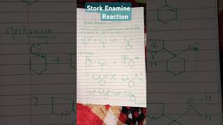 Stork Enamine Reaction organicsynthesis chemistrymasters [upl. by Pruter296]