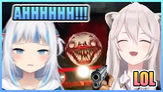 Gura’s Reaction VS Botan’s Reaction When They First Met Charles The Train【Hololive】 [upl. by Esiuqram]