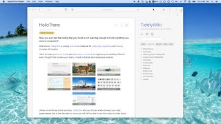 TiddlyWiki Tutorial 08  Using TiddlyDesktop [upl. by Ayanal]