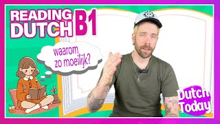 LEZEN oefenen B1 NT2  NEDERLANDSE LES  DUTCH LESSON [upl. by Evania]