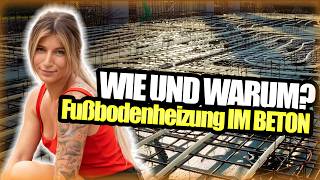 How to Fußbodenheizung IM BETON verlegen 🌡️🧱  mit Maurermeisterin Tschulique [upl. by Freudberg330]