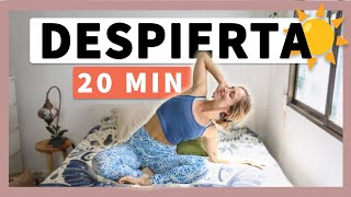 Yoga en la CAMA Despierta con Energía 🌞 [upl. by Annaiel]