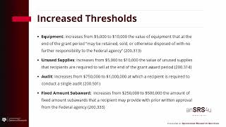 Session 44 OMB Revisions and Sponsor Updates [upl. by Hnahc541]