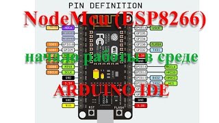 NodeMcu esp8266 подключение прошивка и работа в ARDUINO IDE [upl. by Linn]