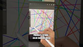 Procreate Tutorial Color Changing Brush [upl. by Rramahs]