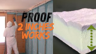 Proof 2 inches of Spray Foam Insulation Works [upl. by Sanborn]