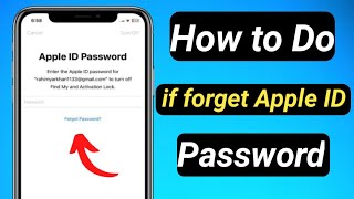 How to Recover Apple ID password if forget it [upl. by Eiryk]