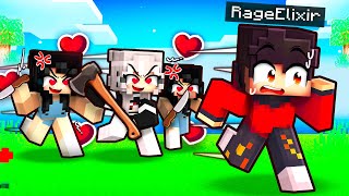 RageElixir Has CRAZY FANGIRLS in Minecraft [upl. by Clauddetta]