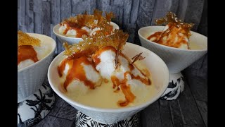 RECETTE DES OEUFS A LA NEIGE FACILE  ILES FLOTTANTES sauce caramel [upl. by Picco954]