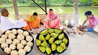 ধনিয়া মোমো আর গন্ধরাজ মোমো দুই ধরনের ফ্লেভারের মোমো রেসিপি  steamed momo recipe [upl. by Angi]