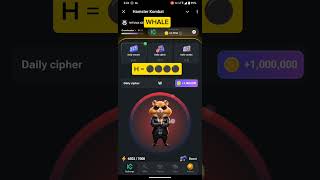 Hamster Kombat Daily CipherMorse Code  11072024 Claim 1000000 Coins Task Reward [upl. by Vasyuta]