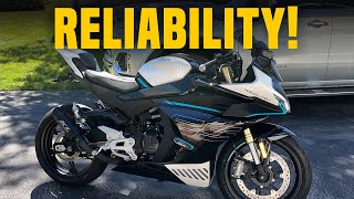 SPORT BIKE UPDATE CFMOTO 450SS RELIABILITY [upl. by Ahdar]