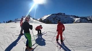 How to Ski Tuck in One Minute  Kirkwood Ski Resort [upl. by Misak]