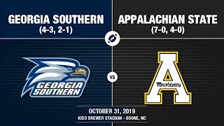 2019 Week 10  Georgia Southern at Appalachian State [upl. by Ltihcox]