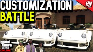 Pfister Comet Retro Customization Battle ft NoProblemCheating twingomp4  GTA Online [upl. by Trimmer864]