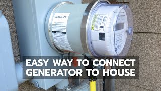 BACKUP POWER Easiest Way to Connect Generator to House [upl. by Lezah]