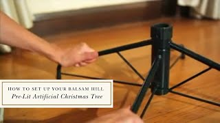 How to Set Up Your Balsam Hill PreLit Artificial Christmas Tree [upl. by Yereffej4]