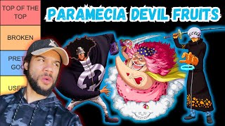 The Paramecia Devil Fruit Tier List [upl. by Adnek]