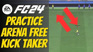 How to Change Practice Arena Free Kick Taker in FC 24  100 WORKING EA Sports FC 24 [upl. by Iluj]