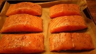 Awesome Salmon Filet Oven Broiled in 7 Minutes [upl. by Notrub179]