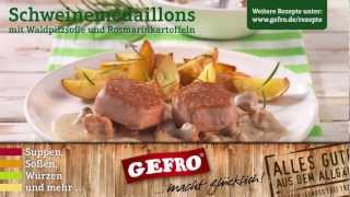 Schweinemedaillons  GEFRO Rezepte [upl. by Idahs]