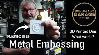 DIY Metal Embossing  3D Printed Dies [upl. by Nesline]