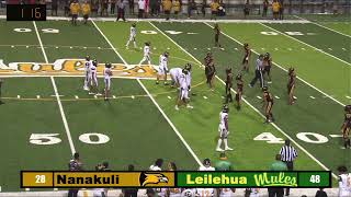 2023 Leilehua vs Nanakuli Football [upl. by Tica91]