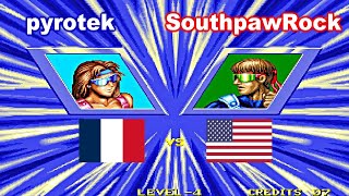 Windjammers  pyrotek vs SouthpawRock FT5 [upl. by Atinaw742]