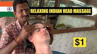 Traditional Indian Barber ASMR MASSAGE [upl. by Ahsikel]