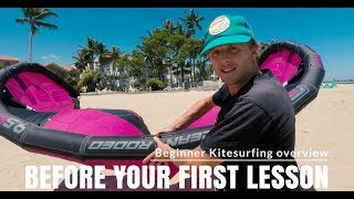 Video to watch before your first kitesurfing lesson Basic kitesurfing overview [upl. by Sirrah]