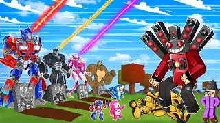 NEW TRANSFORMER ROBOT CARTOON 2D Arcee Die  TV Mine Skibidi Optimus Primal Satisfying Bumblebee [upl. by Areval246]