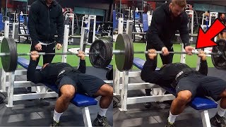 Brad Castleberry Weights Are Actually Real  How Much Your Spotter Touching The Bar ACTUALLY Helps [upl. by Hedveh]