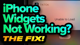 iPhone Widgets Not Working Heres The Fix [upl. by Athenian]