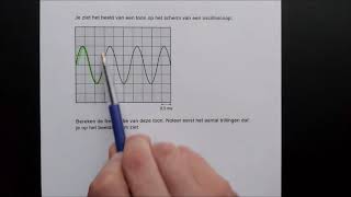 Bepalen van de frequentie met oscilloscoop scherm [upl. by Yelrebmyk]