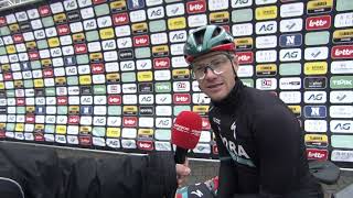 Sam Bennett  Interview at the start  Classic BruggeDe Panne 2023 [upl. by Ahsenroc]