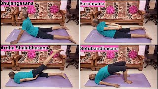 Yoga Asanas For Back Pain  Improve Spine Health [upl. by Aliab180]