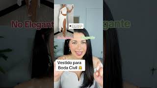 Viste Elegante para tu Boda Civil estilo tipsdeestilo fashion elegancia [upl. by Kistner]