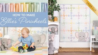 How to Make Ellie’s Pinwheels  a Shabby Fabrics Tutorial [upl. by Desta]